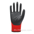 Hespax 15g Nylon Microfoam Nitrile Guantes de guantes medios